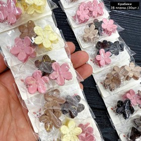 Дитячі заколки 10256 (Ціна за 30шт.) «крабики»